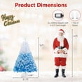 thumbnail image 2 of Gymax 5 FT Artificial Christmas Tree Hinged Snow Flocked Xmas Tree w/ 456 Branch Tips, 2 of 9