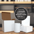 thumbnail image 4 of SDN Custom White Ceramic 15oz Sublimation Coffee Mugs with AAA Coating, Lead free (6 Pack), 4 of 8