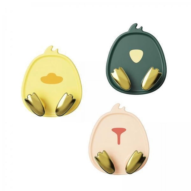 Abbracc 5-6pack 3Pcs Adhesive Universal Hook Decoration Hanger for Entryway Bedroom 5 Pcs