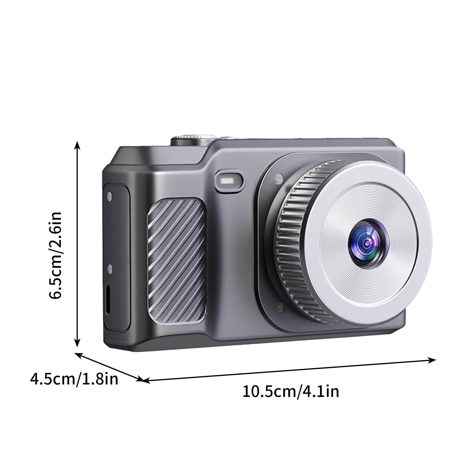 4K HD Digital Camera, 8MP CMOS Sensor, 8x Optical Zoom, 2.8" LCD Screen, Compact Portable Video Camcorder for Students, Travel, Daily Life, OTG Transfer, USB 2.0, Macro Mode, 10.5x6.5x4.5"