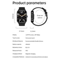 thumbnail image 4 of Reloj inteligente HK23 1.85 '' Smartwatch Reloj deportivo con pantalla táctil Reloj inteligente con BT5.0 Llamadas Monitoreo del sueño Reloj Rastreador de actividad física para frecuencia cardíaca con, 4 of 8