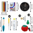 thumbnail image 2 of Pieces Sewing Tool Set - 144pcs Including Tomato Pin Cushion Seam Rippers, Scissors, Tape Measure Sewing Pins Tailors Chalk for Quilting Needlework DIY Crafts, 2 of 6