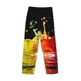 thumbnail image 3 of Lsque Vibrant Color Splash Print Men's Pajama Pants, Lounge Pant - Comfortable Home Wear,Elastic Waistband, Stylish Design-Medium, 3 of 9
