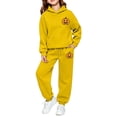 thumbnail image 4 of JAJAHO Kids Sweatsuits 2 Piece Halloween Outfits Sizes 2-13 Pumpkin Print Hoodie And Sweatpants Set Fall Winter Tracksuits, 4 of 4