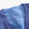 thumbnail image 6 of 2-3 Years Toddler Kids Boys Suit 3Pcs Set 12 18 Months 2T 3T 4T 5T 6T 7T Kids Long Sleeve Formal Dress Shirt with Bowtie Vest Pants Set Tuxedo Wedding Party Outfits Kids Boys Winter Outfits,Blue, 6 of 9