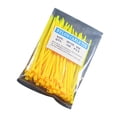 thumbnail image 1 of Paquete de 100 bridas de nailon para cables, anillo de sujeción reutilizable de alta resistencia, correas de Color sólido, suministros para el Almacenamiento y organización del hogar Amarillo Bewildely JJ19795-02, 1 of 6