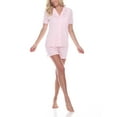 thumbnail image 5 of White Mark Women's Short Sleeve Pajama Set, 5 of 5
