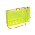 thumbnail image 1 of WJCD Bolso de mano transparente con caja de acrílico para mujer, bolso de noche cruzado pequeño y transparente, correa de cadena dorada aprobada por el estadio, 1 of 5