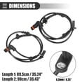 thumbnail image 5 of Unique Bargains Front Left Right ABS Sensor Wheel Speed Sensor for Mercedes-Benz CL500 2007-2008 No.2215401417 2pcs, 5 of 7