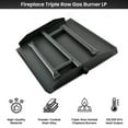thumbnail image 4 of 28" Powder Coated Triple Flame Gas Burner with Connection Kit for LP Fire Pit or Fireplace, 4 of 8