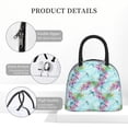 thumbnail image 4 of Disketp Dragonfly Floral Bolsa Térmica para Almuerzo, Lonchera con Abertura Amplia y Gran Capacidad, Organizador Reutilizable para Mujeres, Hombres y Adultos, 4 of 6