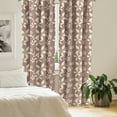 thumbnail image 2 of Ambesonne Floral Window Curtains, Pastel Spring Bouquet, Each 28" W x 84" L, Warm Taupe Pale Pink, 2 of 4