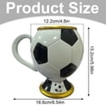 thumbnail image 3 of WUXIAB Soccer Ball Double Wall Heat Retention,soccer themed fan collectibles merch,soccer lover coffee tea cup,world cup souvenir gifts,Rustproof soccer dad tumbler mug,soccer coach gifts for men, 3 of 8