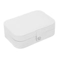 thumbnail image 2 of Caja de joyería jinwen con varios compartimentos Blanco, 2 of 8
