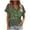 Green-1, variant on Ohufall Womens Short Sleeve St. Patricks Day Tops Cute Shamrock Printed Tee Shirts V Neck Casual Tunic Tops for Women