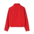 thumbnail image 2 of Women’s Lovely Candy-colored Long Sleeve Jacket Slim Short Denim Coat Tops, 2 of 6