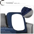 thumbnail image 3 of Housse de Coussin Extensible Housse de Coussin de Canapé Protecteur de Meubles Housse de Siège de Canapé pour Canapé Housse de Coussin 1 Pce pour Causeuse, Bleu Marine, 3 of 7