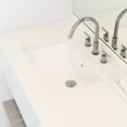 thumbnail image 3 of Novatto Rectangular Undermount White Porcelain Sink with Overflow, 22.375-inches, 3 of 4