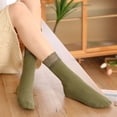 thumbnail image 1 of 8 pares de calcetines con volantes de encaje para mujer, calcetines gruesos de lana para otoño e invierno, calcetines antideslizantes de silicona, calcetines cálidos para botas para mujer, 1 of 5