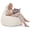 Beige, variant on Costway Bean Bag Chair for Adults with Skin-friendly Corduroy Cover & Soft Sponge Filling Beige