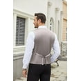 thumbnail image 3 of COOFANDY Men's Suit Vest Slim Fit Business Formal Waistcoat Casual Dress Vest, 3 of 6