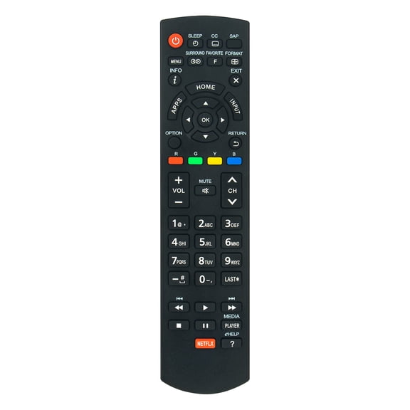 New N2QAYB000828 Replace Remote Control compatible with Panasonic N2QAYB000828 TV Remote Control for TC50LE64 TC58LE64 TCL42E60 TCL50E60 TCL58E60 TCL65E60