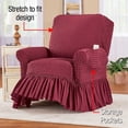 thumbnail image 3 of Textured Ruffled Slipcover, 3 of 8