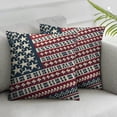 thumbnail image 3 of nygtbtfer American Flag Pillow Covers Decorations USA Flag Throw Pillow Covers Linen Farmhouse Pillow Cases Cushion Covers Square White, 3 of 7
