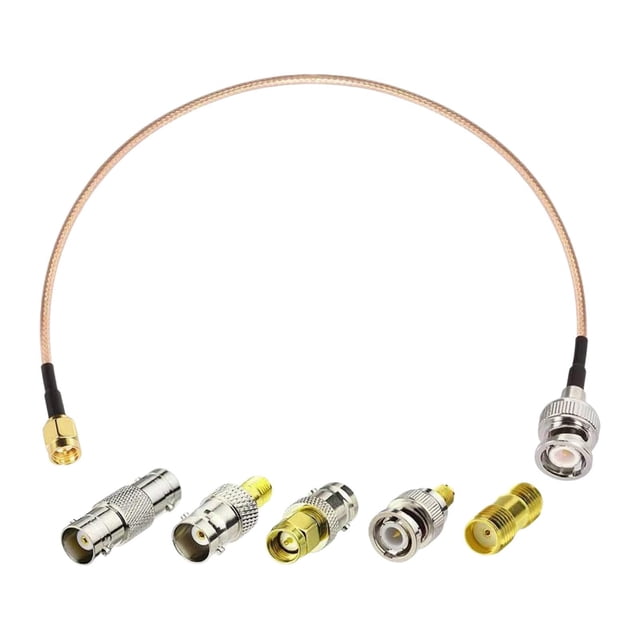 BELOVING RF Coax Cable Kit 5 Adapters Kit for Hand Held Radio RF Applications Antenna