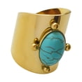 thumbnail image 4 of Anillo de Anillo vintage Único Punk Apilable Anillo ancho fresco Anillo de apertura Azul Fernando, 4 of 8