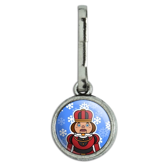 Nutcracker Woman with Snowflakes Antiqued Charm Clothes Purse Suitcase Backpack Zipper Pull Aid