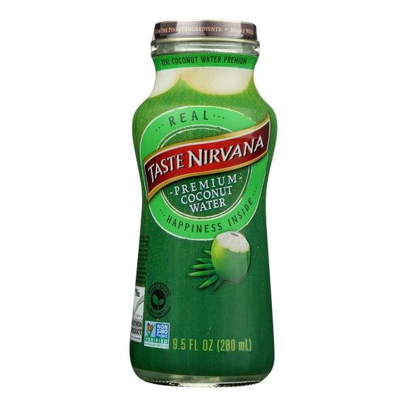 TASTE NIRVANA - Natural Coconut Water for Refreshing Hydration - 9.5 FO, Case of 12