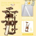 thumbnail image 5 of Sha Cerlin 68" X Large Cat Tree and Tower for Cats with Condo House, Sisal Scratching Board & Posts, Leopard Print, 5 of 8