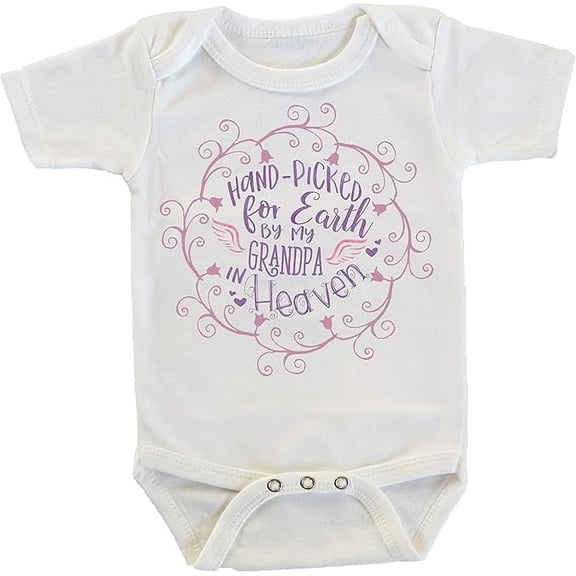 Handpicked for Earth By My Grandpa in Heaven Onesie/Bodysuit