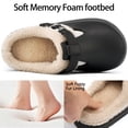 thumbnail image 4 of Ecetana Women's Fuzzy Lined Clogs Warm Slip-On House Slippers, 4 of 7