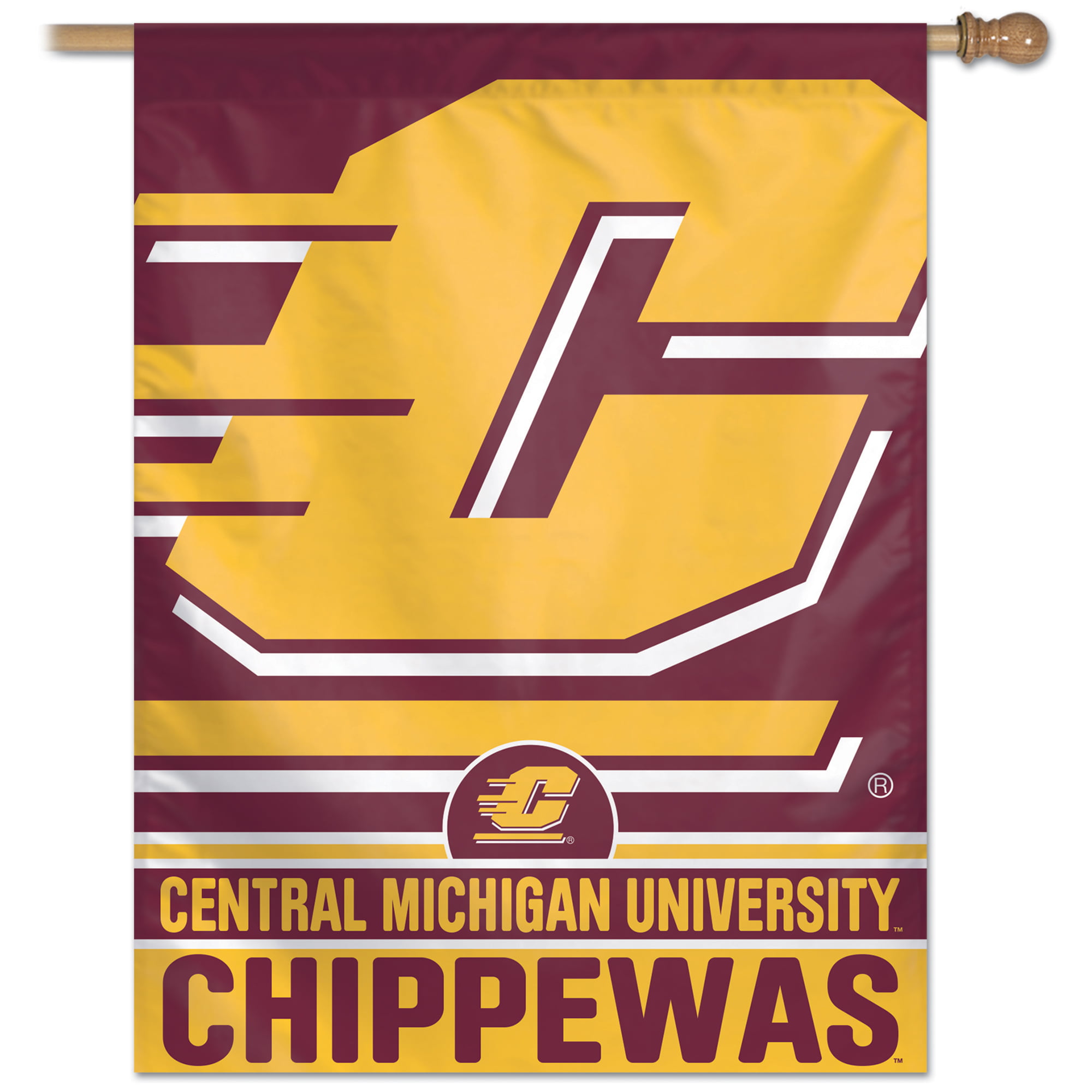 NCAA Central Michigan Chippewas Car Flag