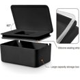 thumbnail image 2 of Tissue Box With Lid, Waterproof Dustproof Wet Wipes Box, Tissue Dispenser For Car Home Office (black), 2 of 5