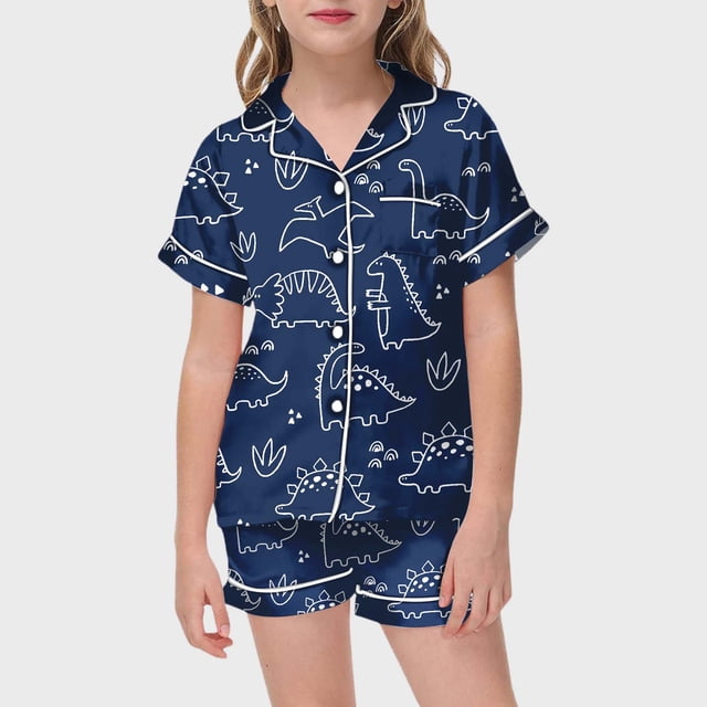 WEAIXIMIUNG Ensemble de Vêtements d'Intérieur pour Enfant Bricolage Peint à la Main Ensembles de Pyjama à Colorier pour et Fille Peuvent Jouer avec et Porter 130