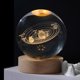 thumbnail image 1 of Bola de cristal 3D para decoración del hogar, globo de sistema Solar grabado con láser, esfera de cristal, regalo de cumpleaños, Astronomía, 1 of 4