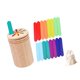 thumbnail image 2 of Palitos para clasificar colores Vaso para clasificar Colores Juguetes de motricidad fina con combinación de colores Zócalo cilíndrico 16 piezas de palitos, 2 of 9