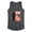 HEATHER CHARCOAL, variant on - Vader Action Figure - Women's Racerback Graphic Tank