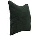 thumbnail image 4 of Jordan Manufacturing 18" x 18" Hatched Emerald Green Solid Square Decorative Throw Pillow with Welt, 4 of 5