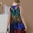 thumbnail image 2 of Girls Halter Neck Sequin Dress Birthday Wedding Party Maxi Dress 5-12Y, 2 of 5