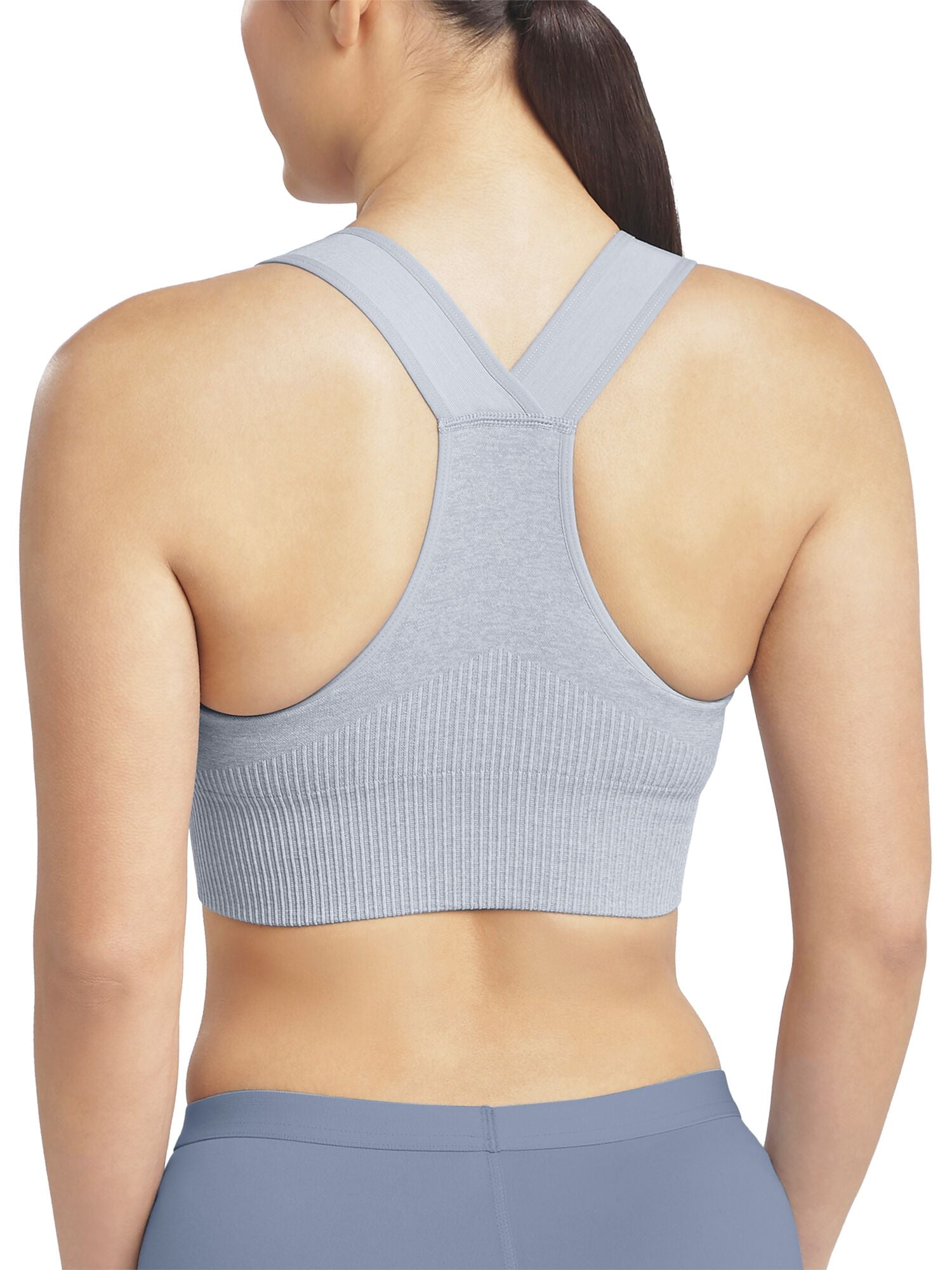 Reebok Women's Medium Impact Seamless Racerback Sports Bra, Sizes S - XXXL
