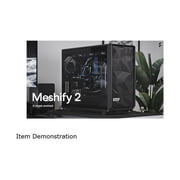 Fractal Design Meshify 2 Computer Case - Tower - Black - Steel, Tempered Glass - 8 x Bay - 0 - EATX, ATX, Micro ATX, Mini ITX Motherboard Supported - 9 x Fan(s) Supported - 0 x External 5.25 Bay -...