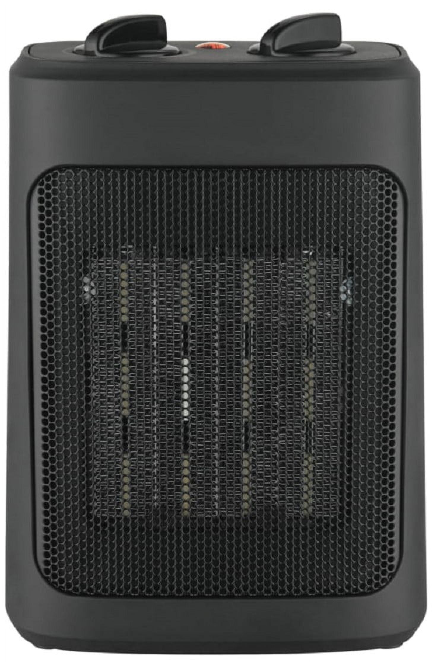 Mainstays 1500W Ceramic Fan-Force Electric Space Heater, WSH10C2ABB, Black  - Walmart.com