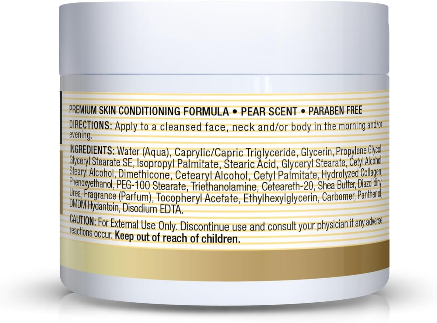 MASON NATURAL Collagen Premium Skin Cream - Anti-Aging Face and Body Moisturizer, Intense Skin Hydration and Firmness, Pear Scent, Paraben Free, 2 OZ (Pack of 3)