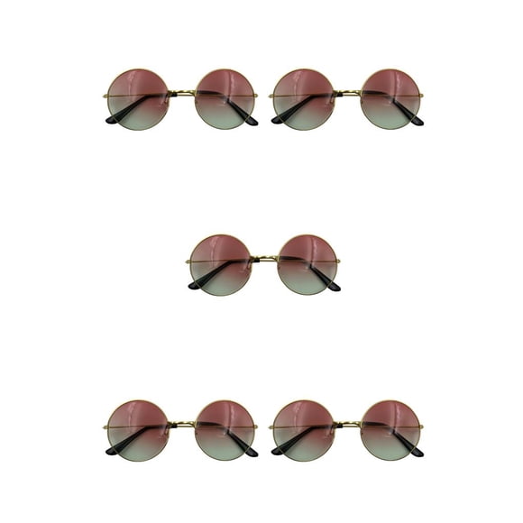Seitruly Sun Eyewear Sunshade Gafas de sol de colores surtidos Multifuncional Outdoor Novel Style Peso ligero para mujeres Pink, Green rosa, verde 5piezas