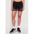 thumbnail image 3 of Women's Drop Waist Mesh Detail Biker Shorts, 3 of 4
