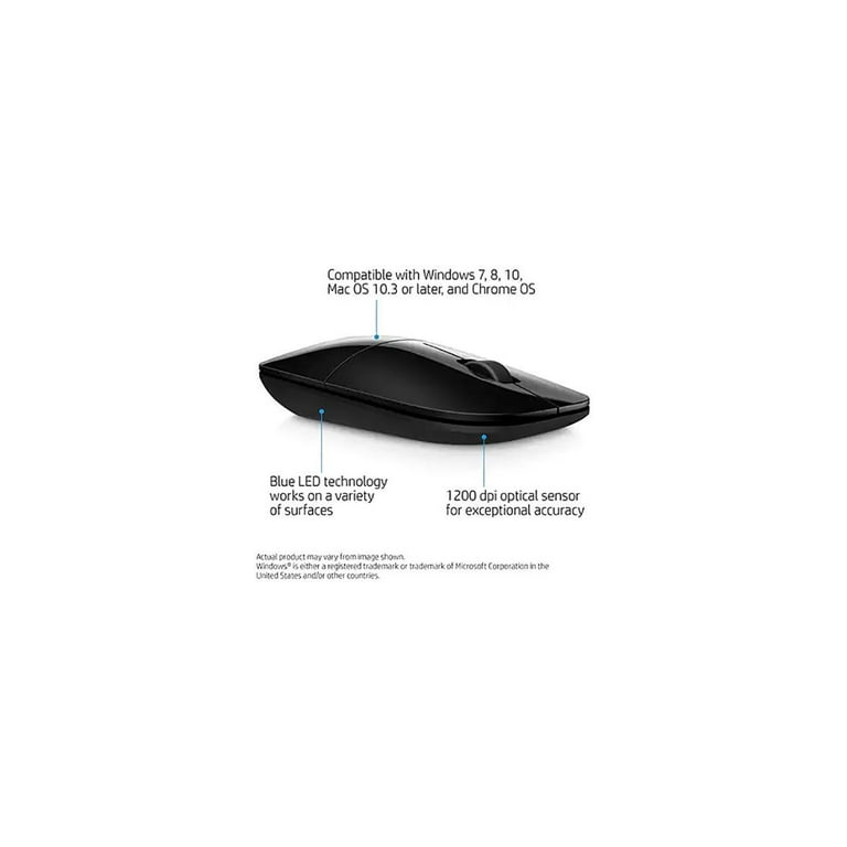 Mouse Black Wireless HP Z3700 V0L79AA#ABL
